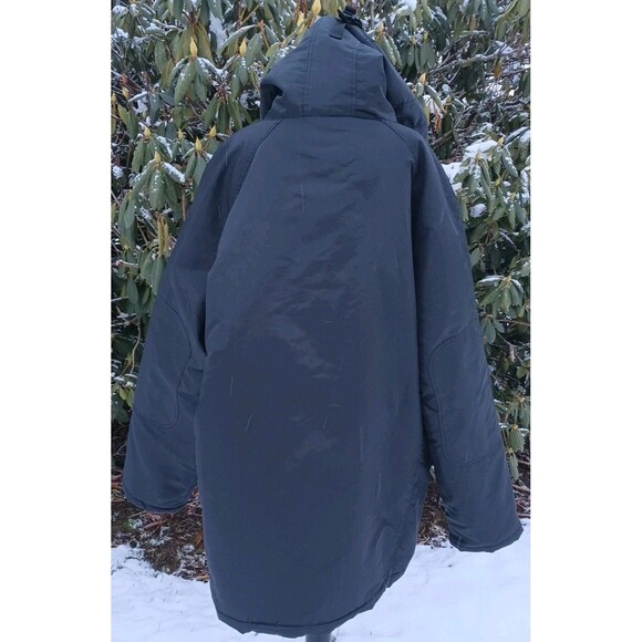 Army Navy Sateen Snow Parka 2XL Full Zip Fur Trim Hood Pockets Heavy Winter Snow - Picture 2 of 11